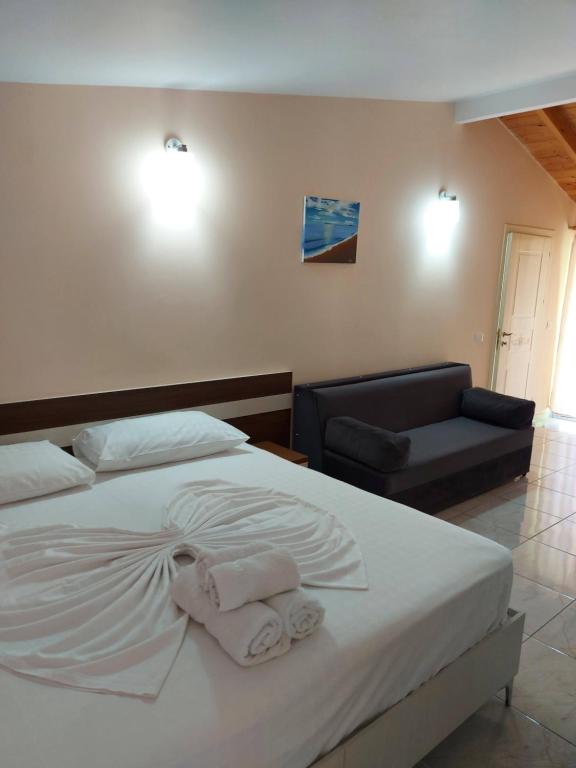 Postel nebo postele na pokoji v ubytování Vila Green Relax