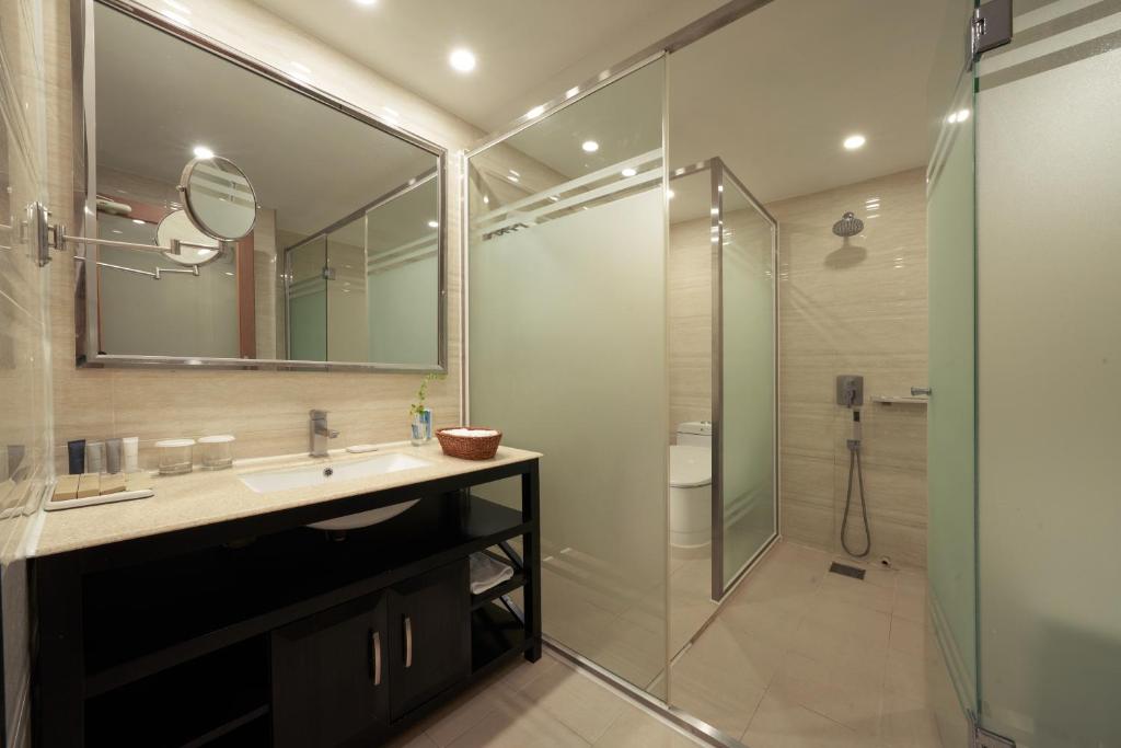 Koupelna v ubytování Gyeongju GG Tourist Hotel