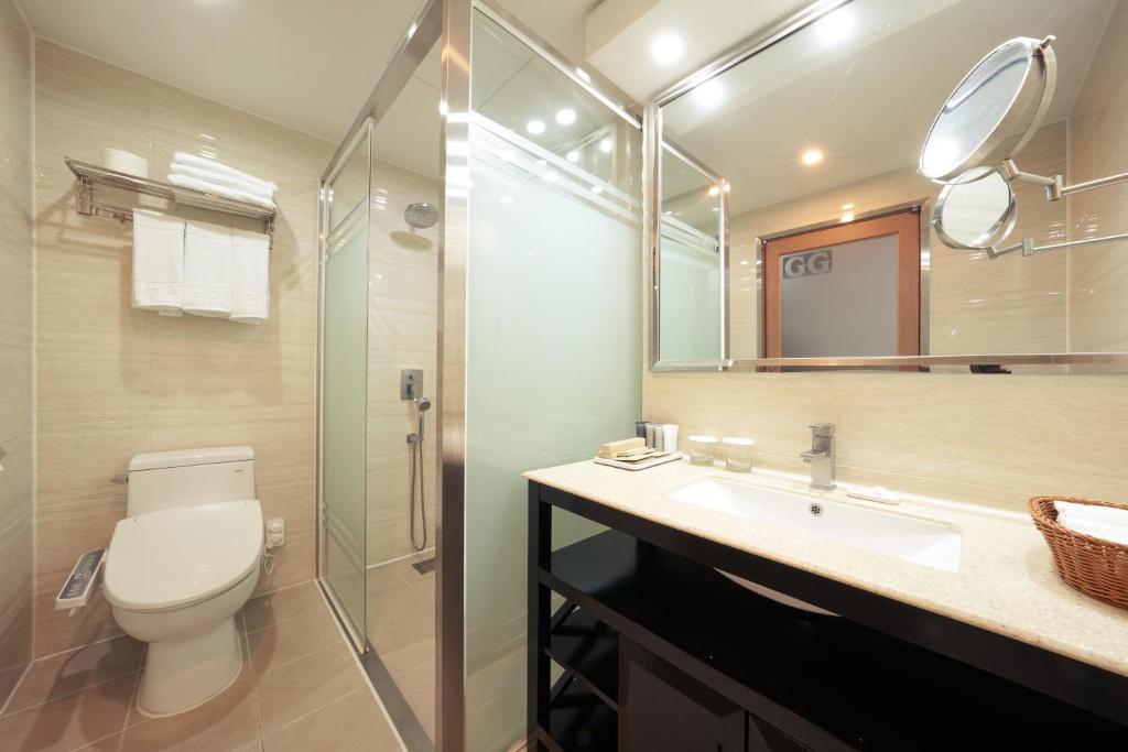 Koupelna v ubytování Gyeongju GG Tourist Hotel