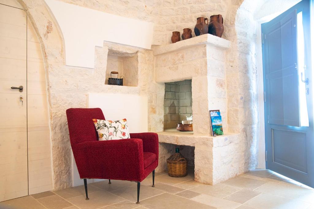A seating area at Dimore Angiulli - Trulli di Charme