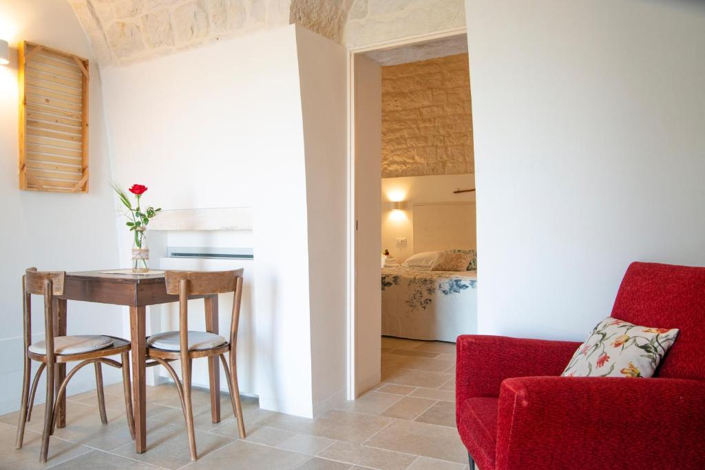 A seating area at Dimore Angiulli - Trulli di Charme