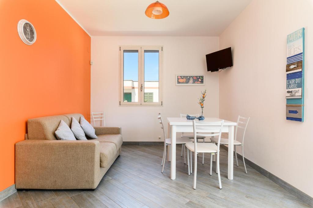 TV a/nebo společenská místnost v ubytování Casa Maiolica