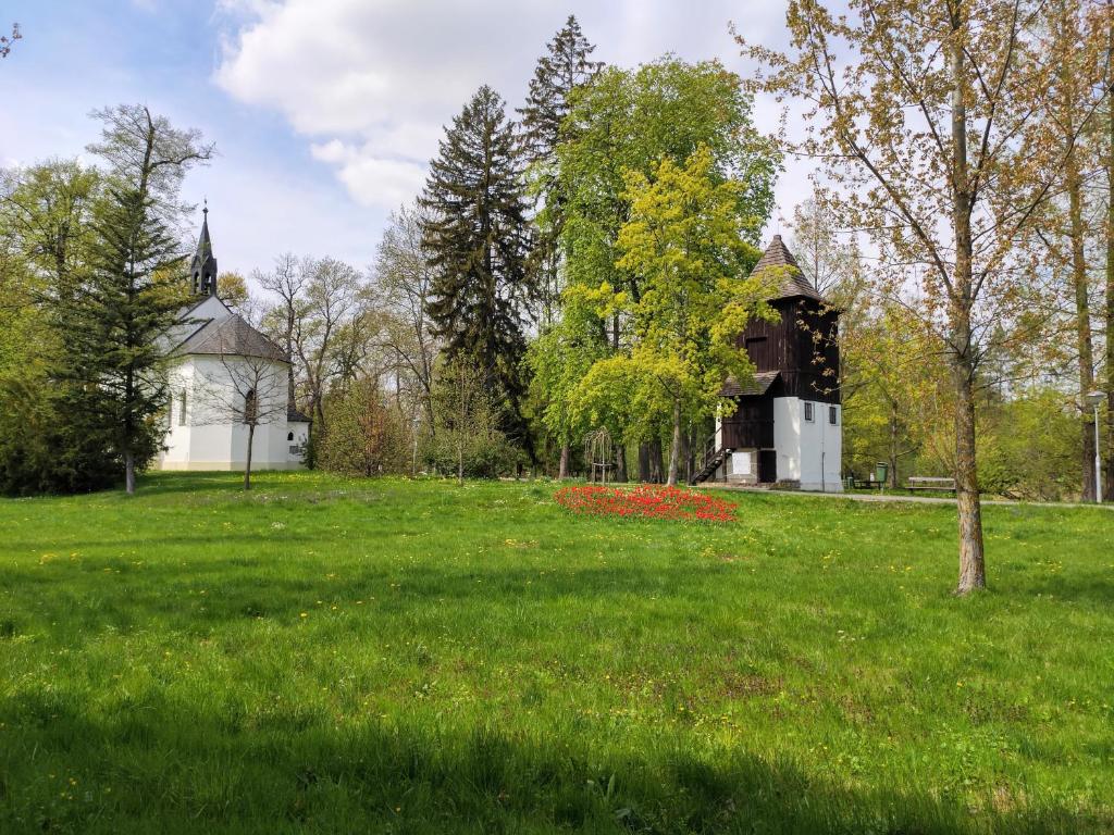 Zahrada ubytování Homestay Poděbrady