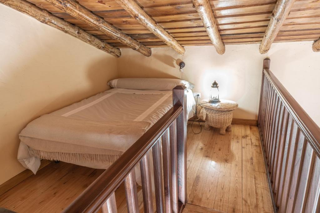 Posteľ alebo postele v izbe v ubytovaní Eco-Lodge en la Reserva Privada Campanarios de Azaba - Proyecto de Conservación