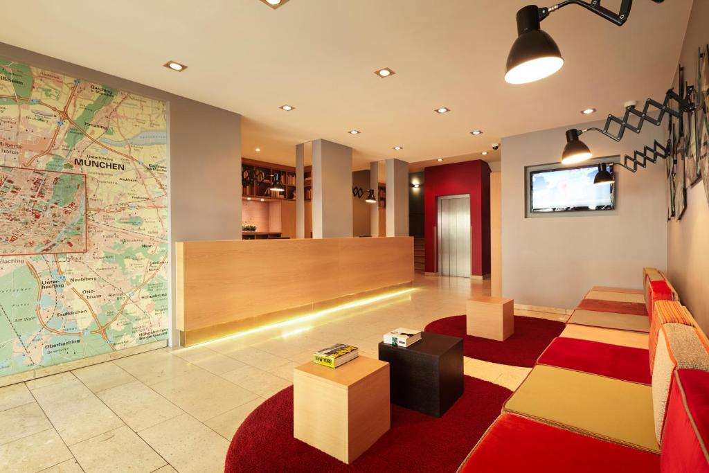 TV a/nebo společenská místnost v ubytování Hotel Stachus