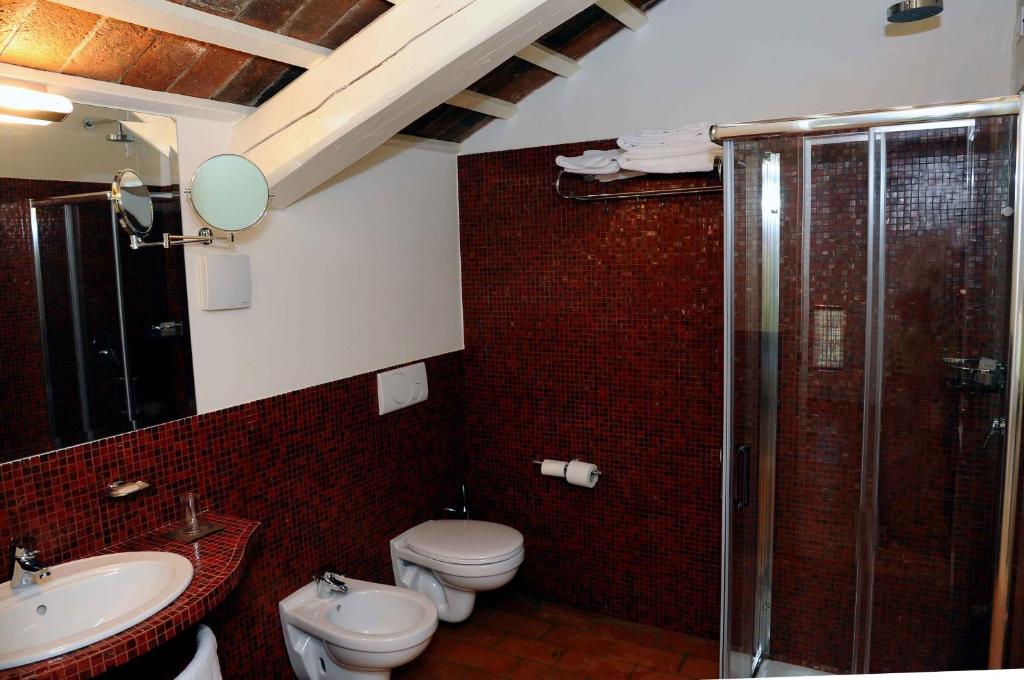 Koupelna v ubytování Hotel Albergo al Sole