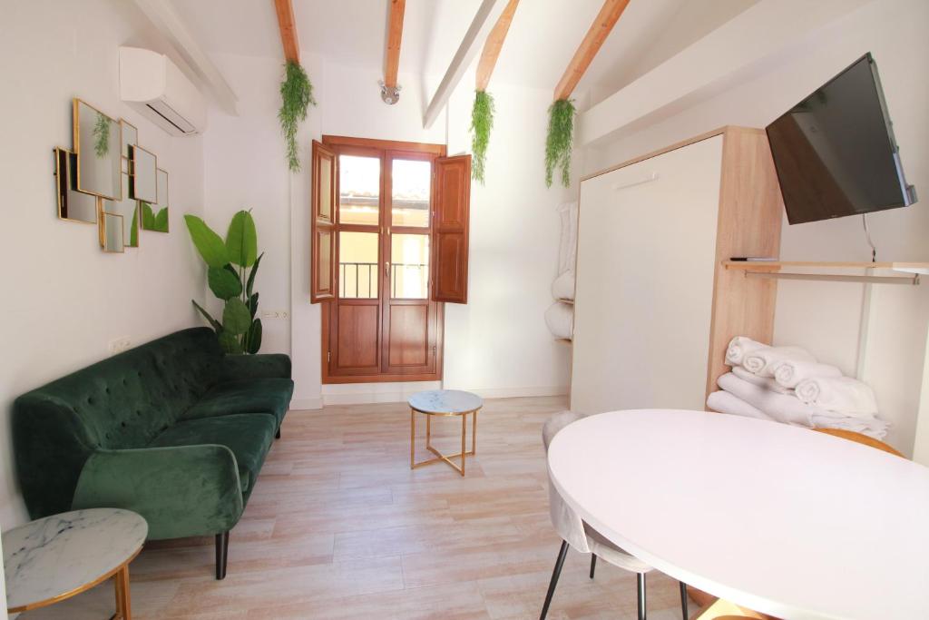 Posezení v ubytování GLORIA SUITES