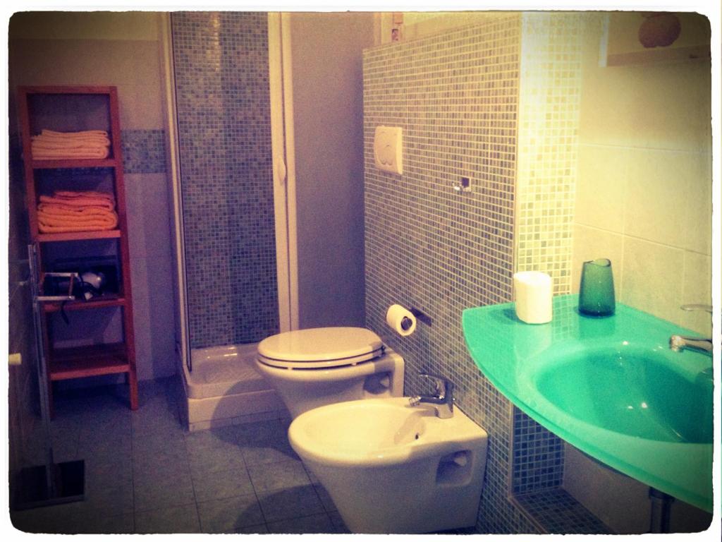 Koupelna v ubytování B&B Borgomarino