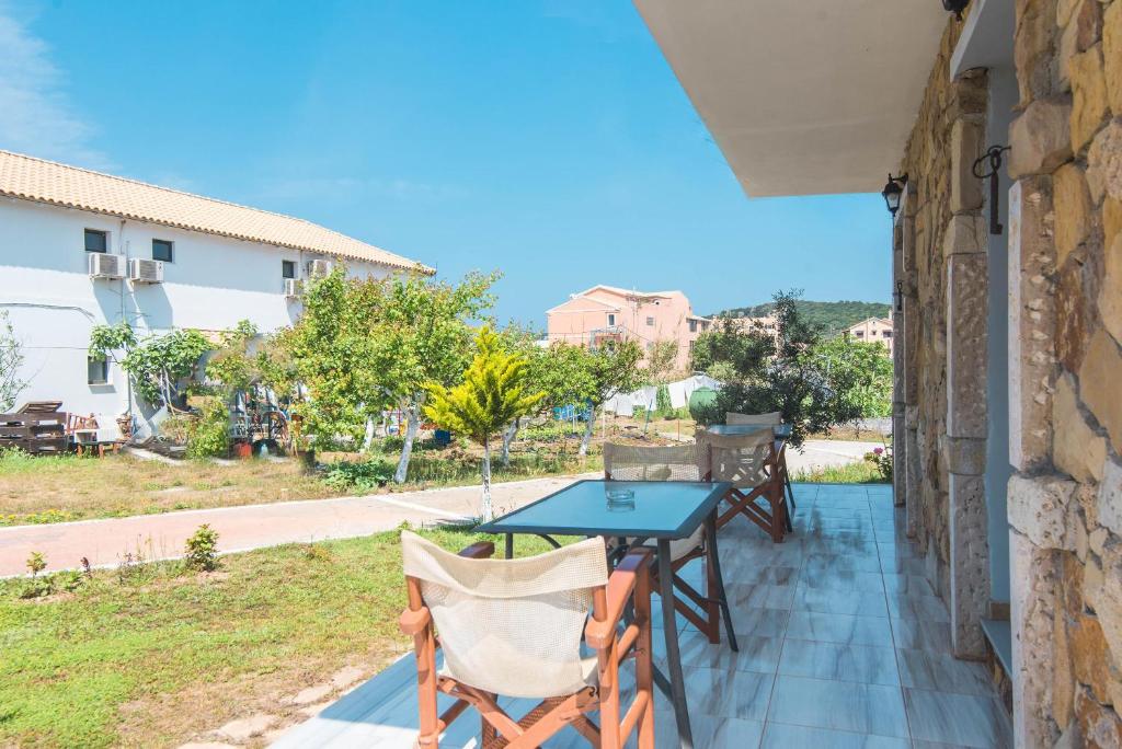 A balcony or terrace at Mirage Arillas Studio Type B11