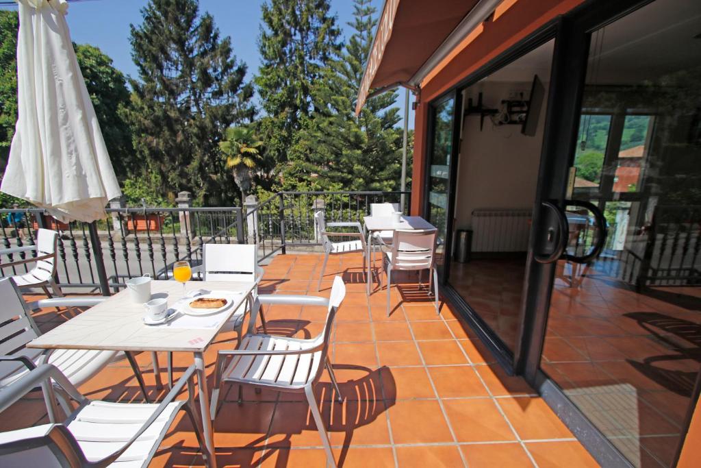 Balkón nebo terasa v ubytování Villa de Colunga