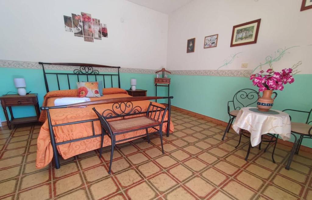 Łóżko lub łóżka w pokoju w obiekcie Villa Marietta
