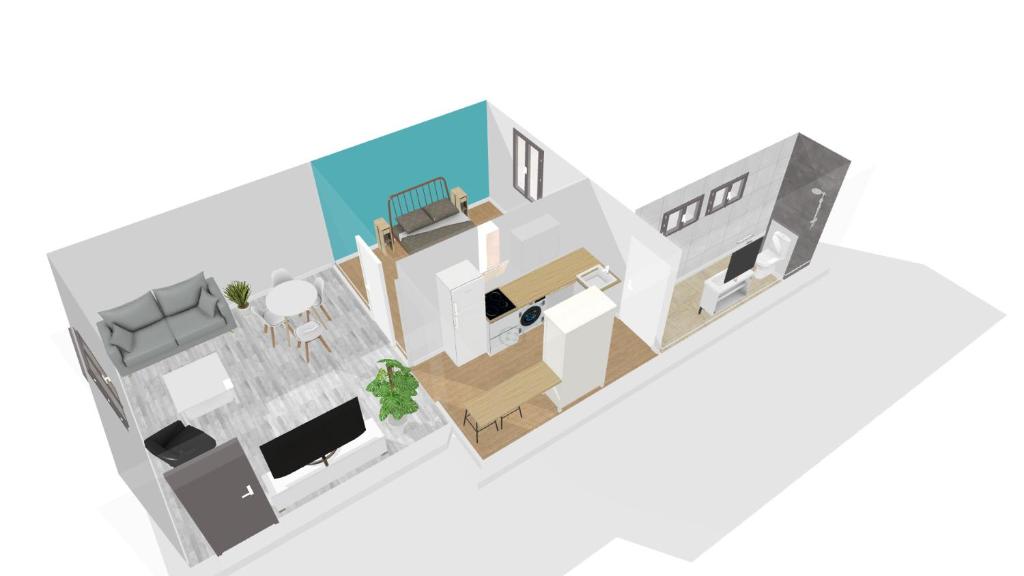 Le Blue St Léon : 2 pièces COZY Lit King Size WIFI - Appartement 1 Chambre