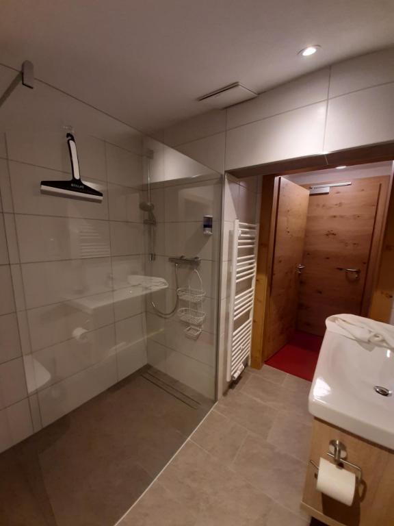 Koupelna v ubytování Pension Zeegershof