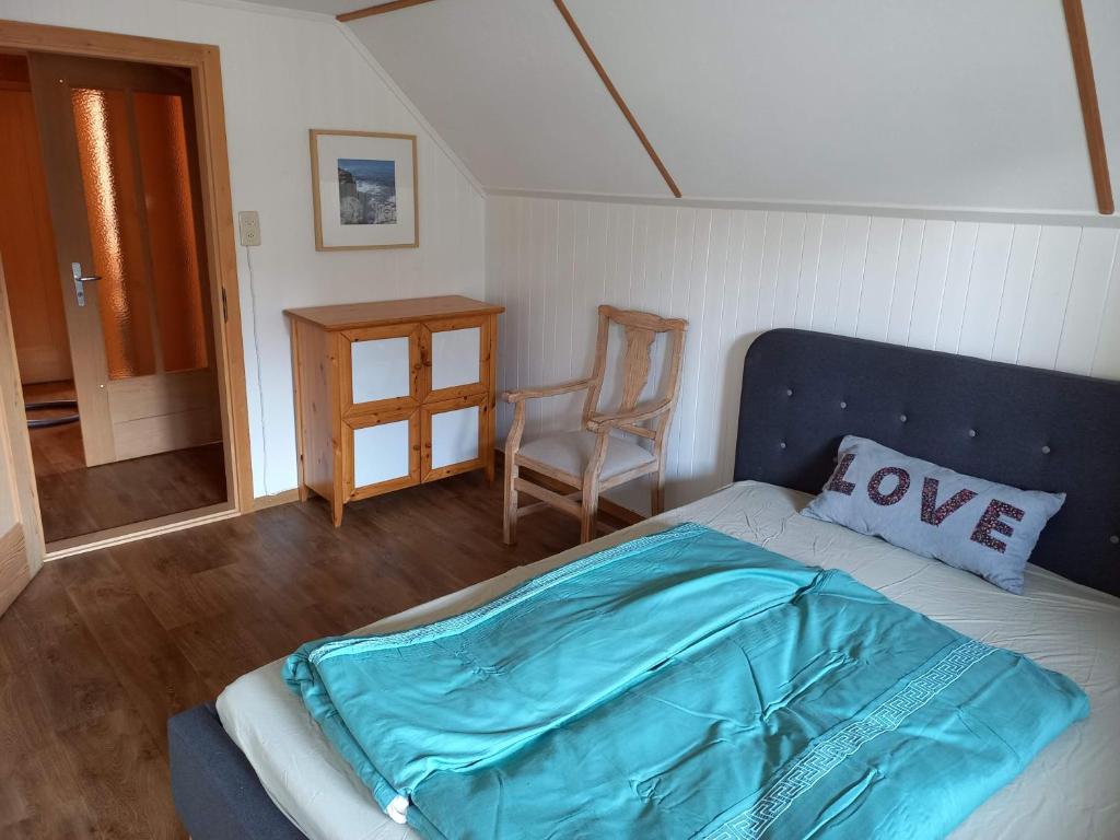 Postel nebo postele na pokoji v ubytování Chalet Bärenhaus