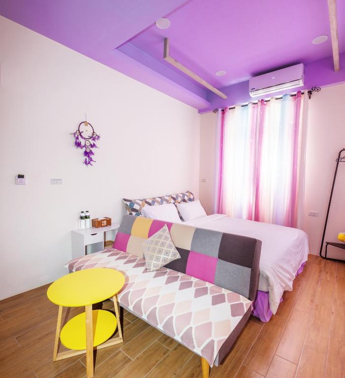 Postel nebo postele na pokoji v ubytování Hello Inn