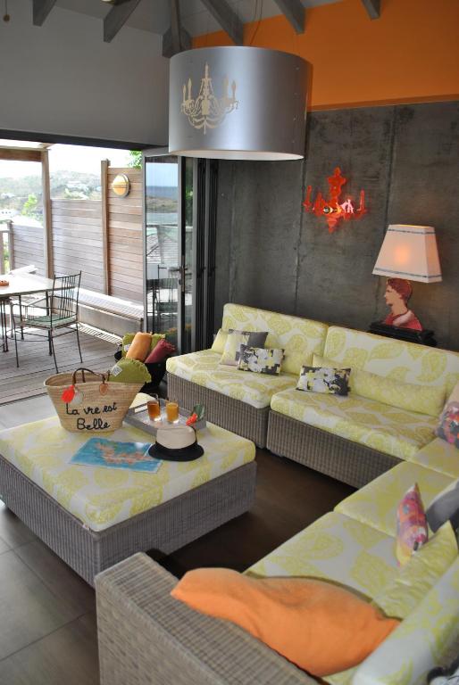 Posezení v ubytování Villa Lodge 4 Epices