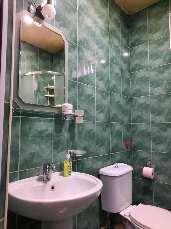 Koupelna v ubytování Sisi Guest House
