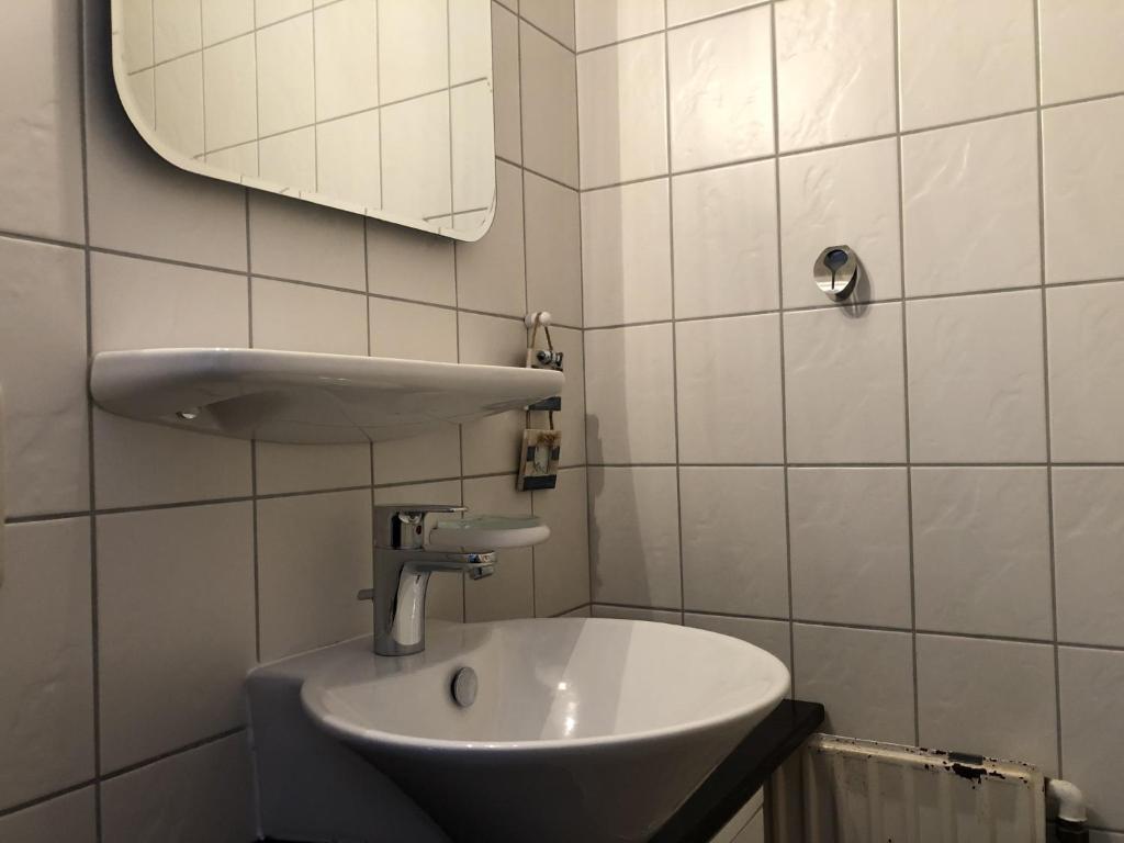 Koupelna v ubytování Blaue Oase Ferienhaus