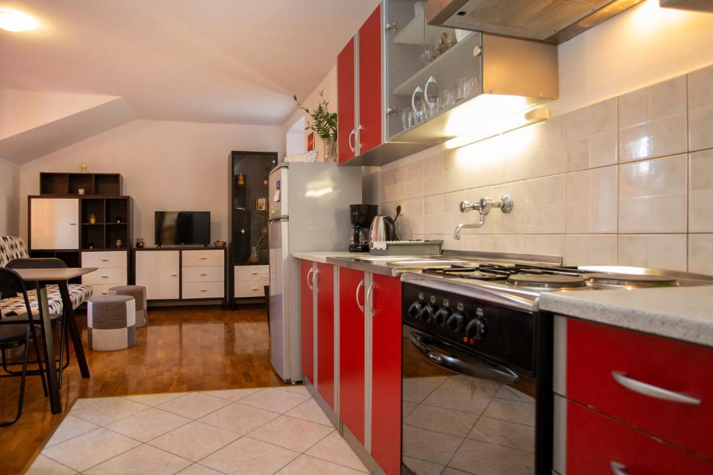 Kuchyňa alebo kuchynka v ubytovaní Apartment Kika