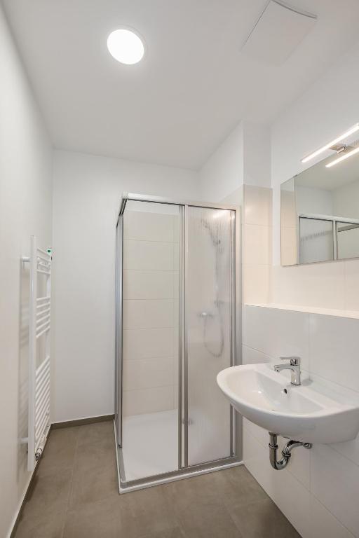 Koupelna v ubytování Hostel Am Windberg