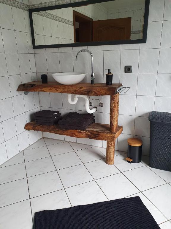 Koupelna v ubytování Schöne Aussicht