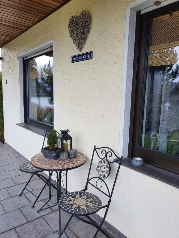 Patio nebo venkovní prostory v ubytování Schöne Aussicht