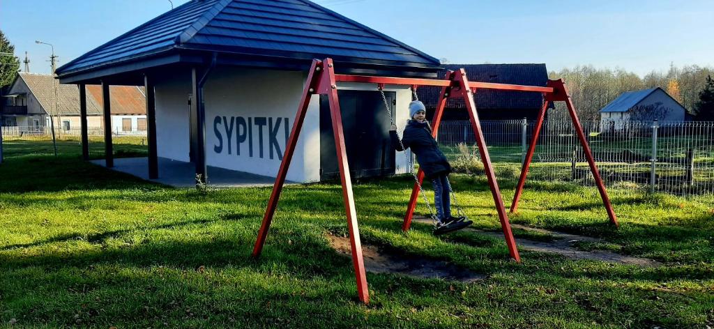 Detský kútik v ubytovaní Dom nad rzeką Legą