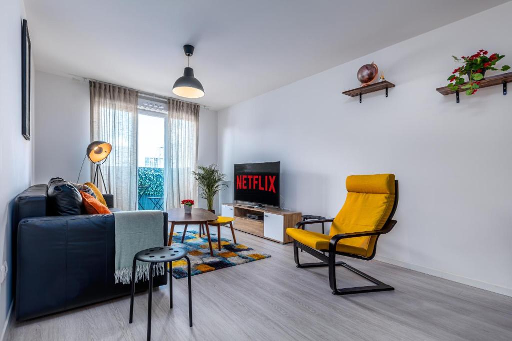 Posedenie v ubytovaní Appartement lumineux de standing