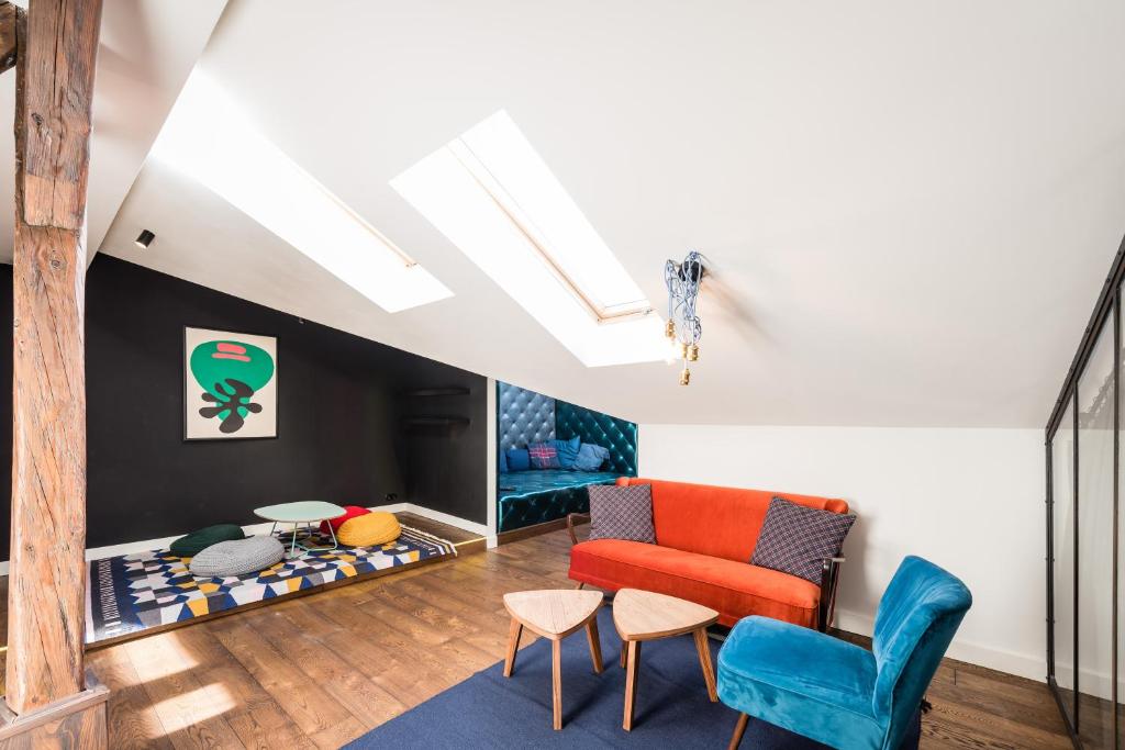 Posedenie v ubytovaní Wegierska Luxury Loft WAWELOFTS