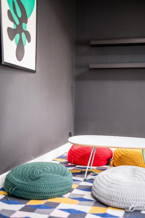 Posteľ alebo postele v izbe v ubytovaní Wegierska Luxury Loft WAWELOFTS