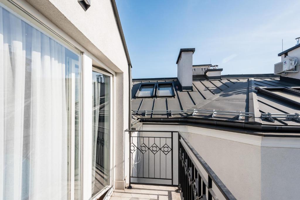 Balkón alebo terasa v ubytovaní Wegierska Luxury Loft WAWELOFTS