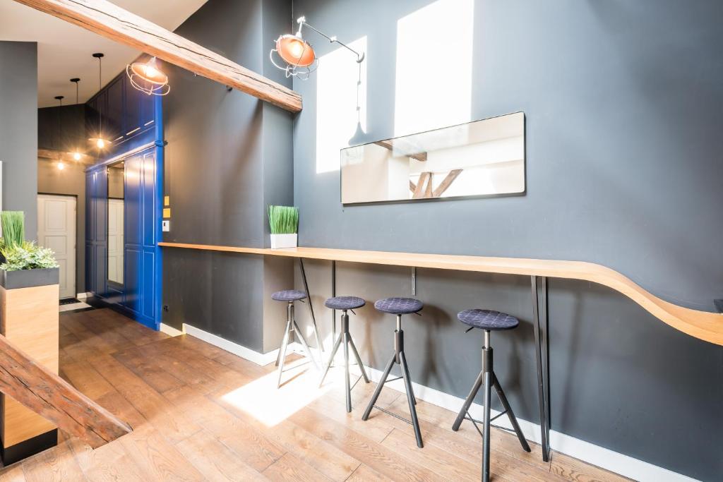 Kuchyňa alebo kuchynka v ubytovaní Wegierska Luxury Loft WAWELOFTS