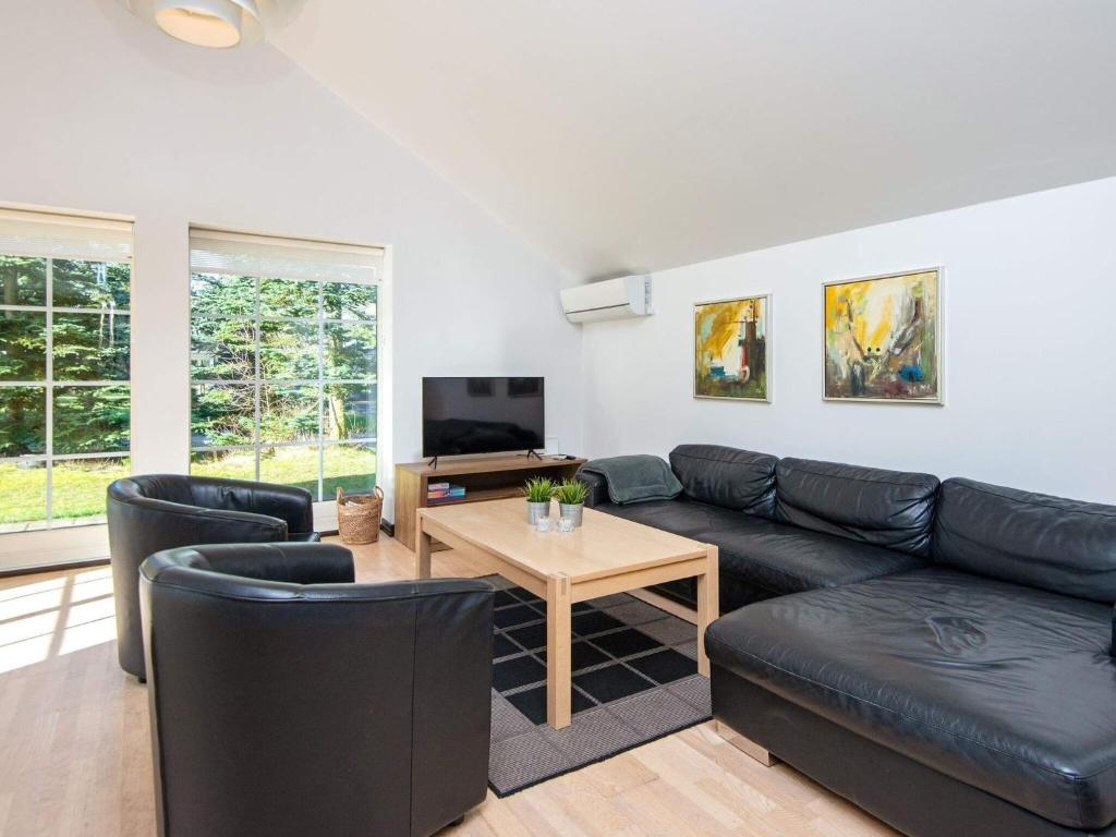 TV a/nebo společenská místnost v ubytování Holiday home Toftlund XLII