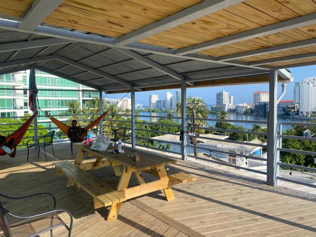 Balkón nebo terasa v ubytování Casa Santurce