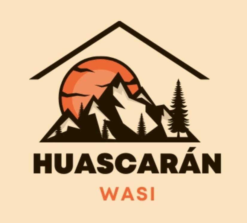 un logotipo para la tribu de montaña huazan wasatch en Huascarán wasi, cómodo, con wifi y ducha caliente, en Huaraz