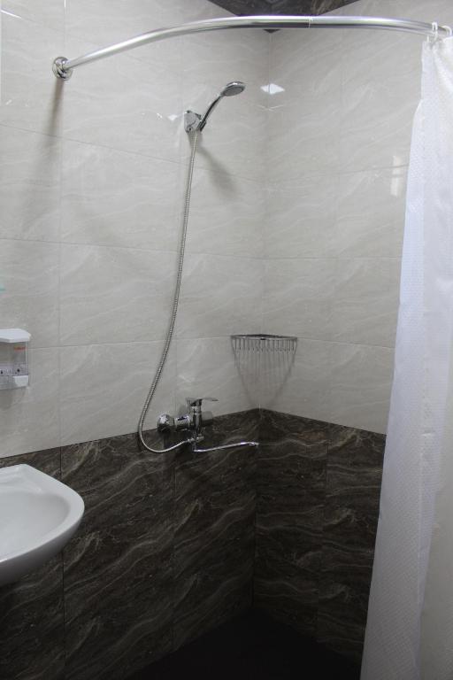 Koupelna v ubytování Hotel Rabati