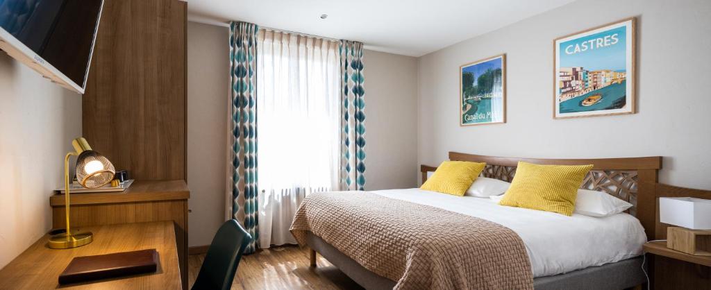 Auberge du Poids Public Logis Hotel - Habitación Doble Estándar