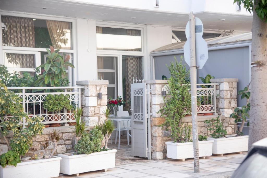 Balkón nebo terasa v ubytování STAVROS Studio Apartment in kos town