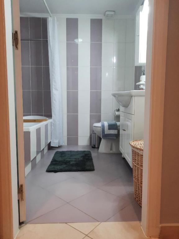 A bathroom at Pavlos Apartment