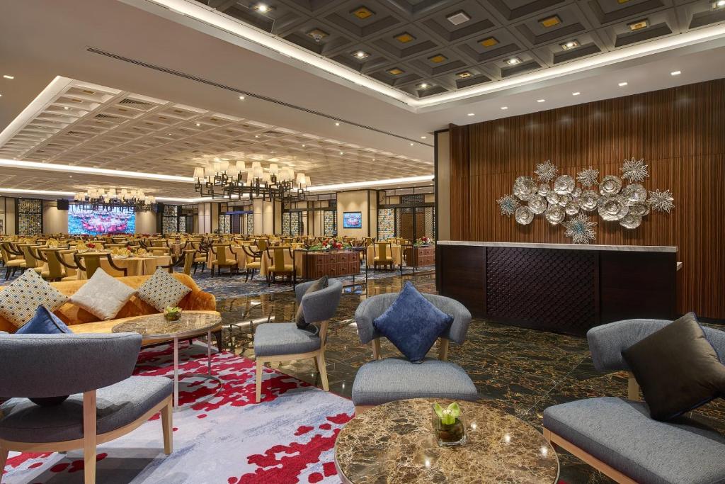 Posezení v ubytování One World Hotel