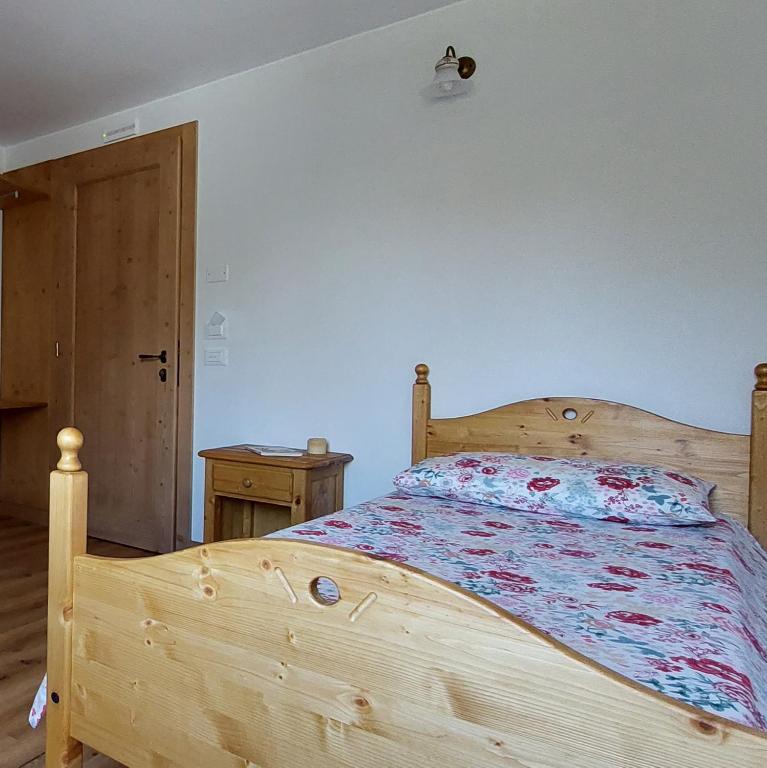 Łóżko lub łóżka w pokoju w obiekcie Agriturismo l'Eremo