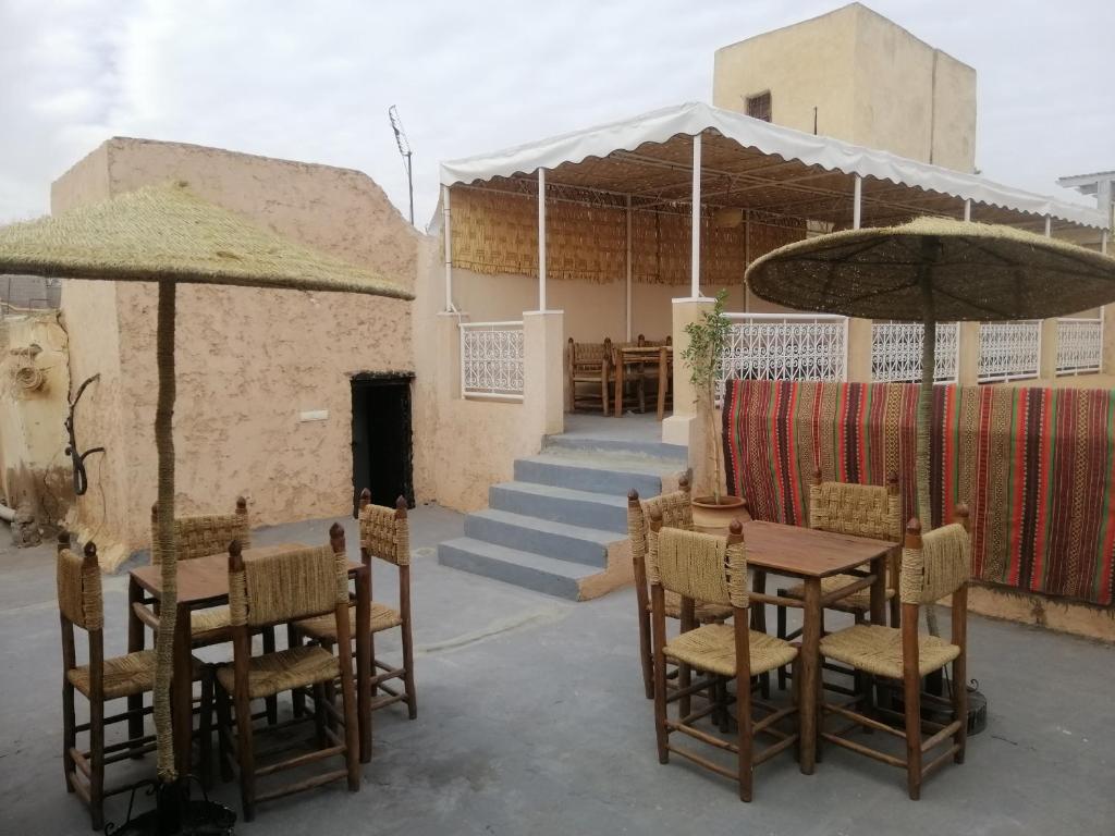 Patio nebo venkovní prostory v ubytování Hostel Laksour