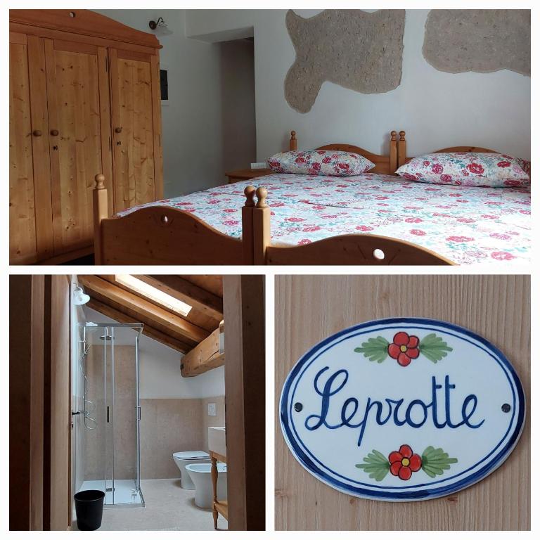 Łóżko lub łóżka w pokoju w obiekcie Agriturismo l'Eremo