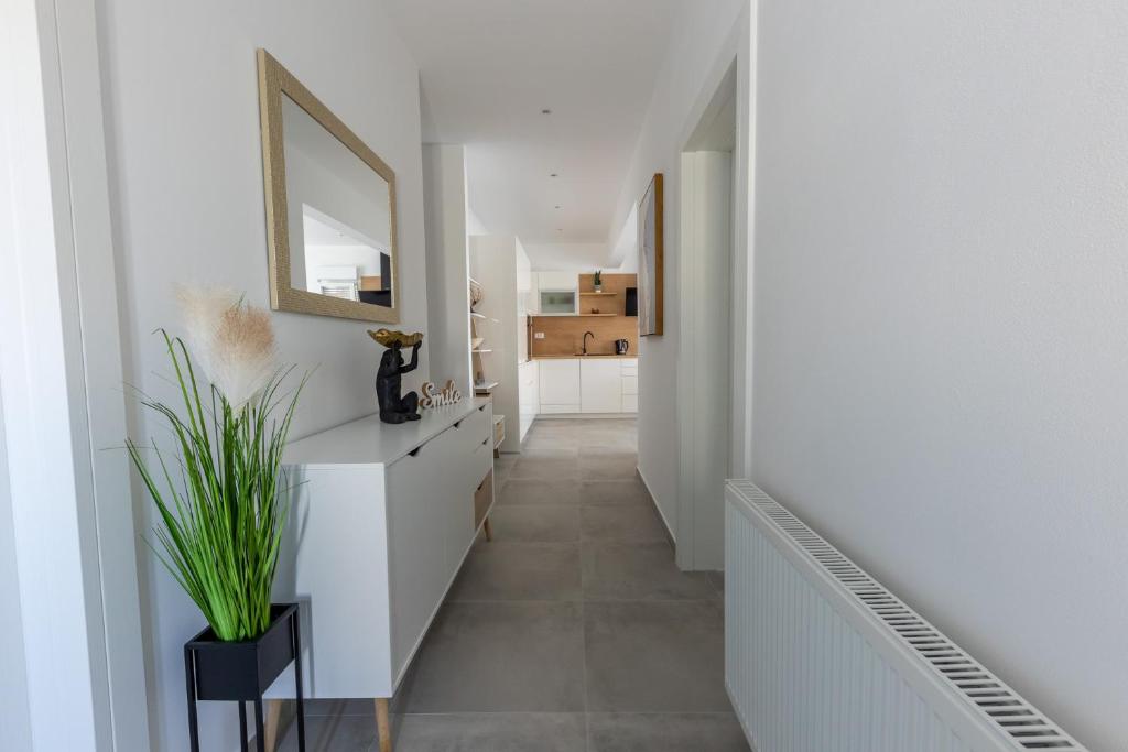 Posteľ alebo postele v izbe v ubytovaní Apartman Sisters - FREE parking