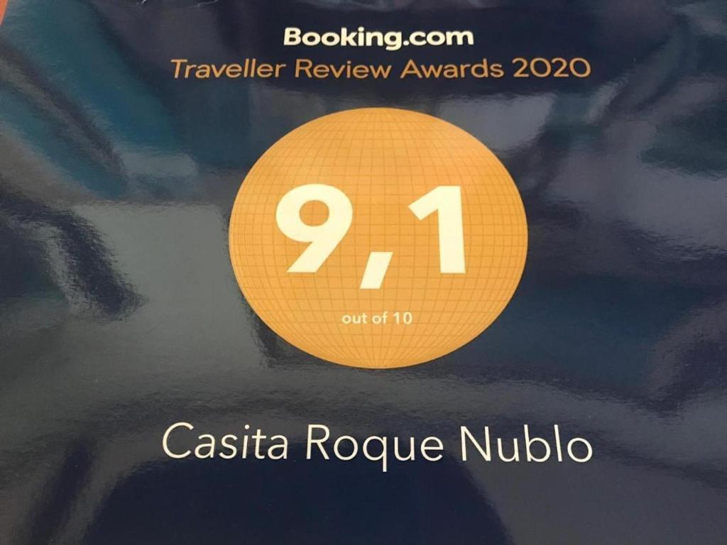Certifikát, ocenenie alebo iný dokument vystavený v ubytovaní Casita Roque Nublo