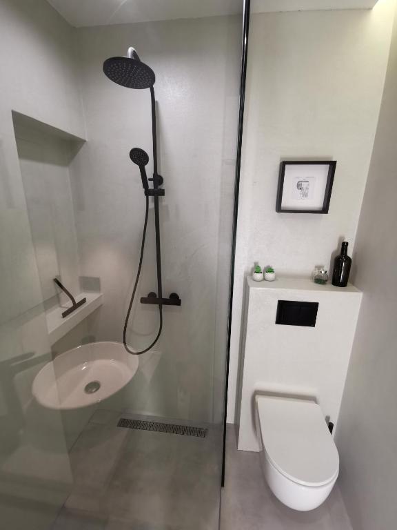 Koupelna v ubytování Moderni apartman Tina