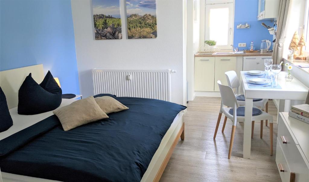 Goethes liebste Betten - stilvolle Ferienwohnungen im historischen Fachwerkhaus in Wernigerode - Parkplatz, Smart-TV, W-Lan - 12