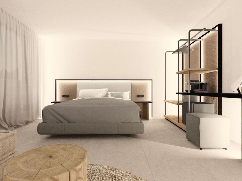 Postel nebo postele na pokoji v ubytování Neapolis 21 Suites, Premium Key Collection