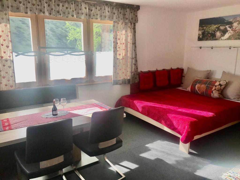 Posezení v ubytování Apartment Gletscherbergblick