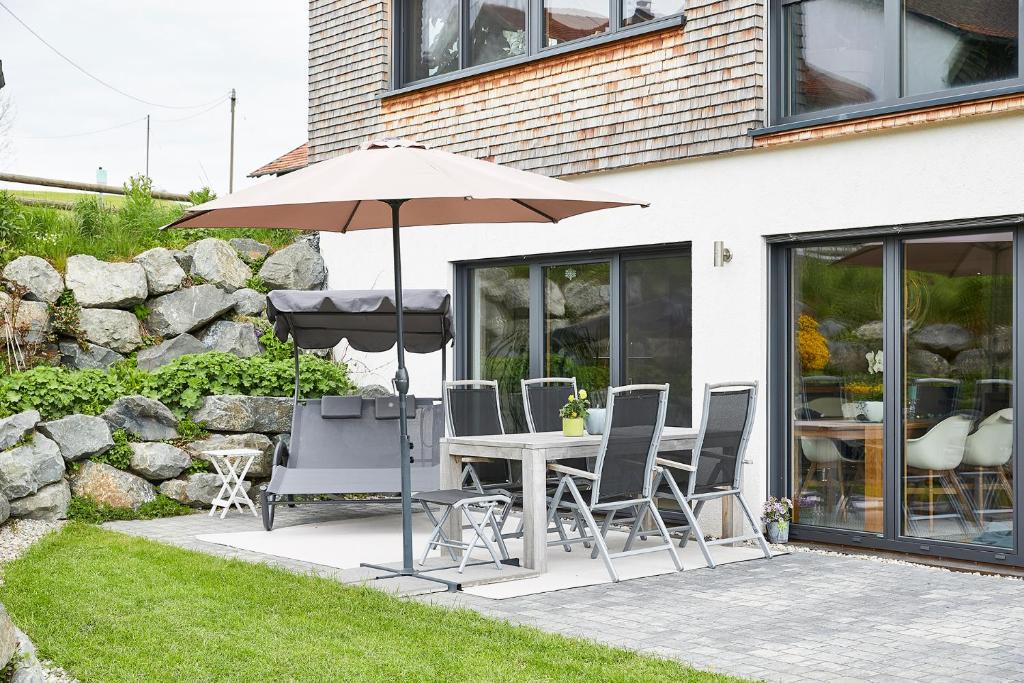 Zahrada ubytování Elchegg - Chalet & Panorama-Loft